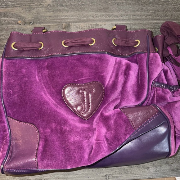 Vintage Y2K Juicy Couture Daydreamer bag in purple velvet EUC - Picture 7 of 16